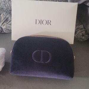 Dior   Velvet Cosmetic Bag in Deep Purple Box Cool Perfume Samples